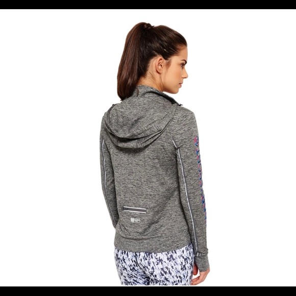 Superdry grey zip up hoodie jacket women’s - Picture 4 of 5